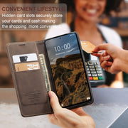 CaseMe 013 Custodia multifunzionale in pelle a conchiglia orizzontale, For Xiaomi Redmi Note 13 Pro 4G, For Xiaomi Redmi Note 13 4G, For Xiaomi Redmi 13C 4G Global / 13C 5G, For Xiaomi Poco X6 Pro, For Xiaomi Redmi K70E 5G