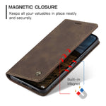 Custodia portafoglio in pelle per Xiaomi Redmi Note 13 Pro