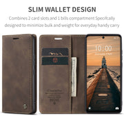 CaseMe 013 Custodia multifunzionale in pelle a conchiglia orizzontale, For Xiaomi Redmi Note 13 Pro 5G, For Xiaomi Redmi 12 4G / 12 5G／Note 12R, For Xiaomi 13T/13T Pro, For Xiaomi Poco F5 5G/Redmi Note 12 Turbo 5G