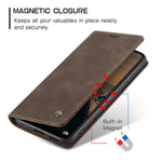 Custodia portafoglio in pelle per Xiaomi Redmi Note 13 Pro