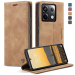 Custodia portafoglio in pelle per Xiaomi Redmi Note 13 Pro