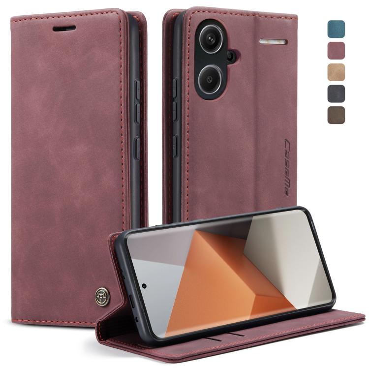 CaseMe 013 Custodia multifunzionale in pelle a conchiglia orizzontale, For Xiaomi 14 Pro, For Xiaomi 14, For Xiaomi Redmi Note 13 5G, For Xiaomi Redmi Note 13 Pro+