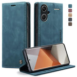 CaseMe 013 Custodia multifunzionale in pelle a conchiglia orizzontale, For Xiaomi 14 Pro, For Xiaomi 14, For Xiaomi Redmi Note 13 5G, For Xiaomi Redmi Note 13 Pro+
