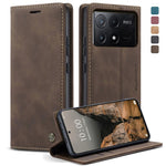 Custodia portafoglio in pelle per Xiaomi Redmi Note 13 Pro