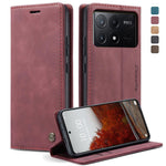 Custodia portafoglio in pelle per Xiaomi Redmi Note 13 Pro