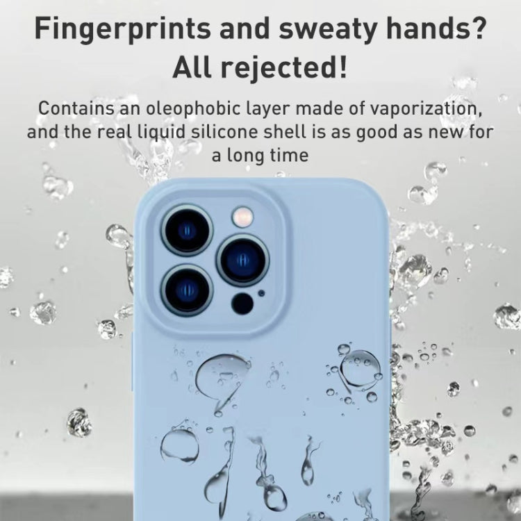 Custodia per telefono con foro di precisione MagSafe in silicone liquido, For iPhone 14 Plus, For iPhone 14, For iPhone 14 Pro