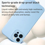 Custodia per telefono con foro di precisione MagSafe in silicone liquido, For iPhone 14 Plus, For iPhone 14, For iPhone 14 Pro