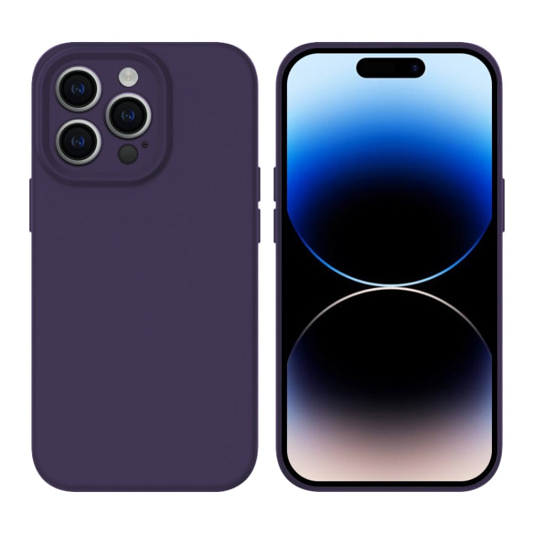 Custodia per telefono con foro di precisione MagSafe in silicone liquido, For iPhone 14 Plus, For iPhone 14, For iPhone 14 Pro
