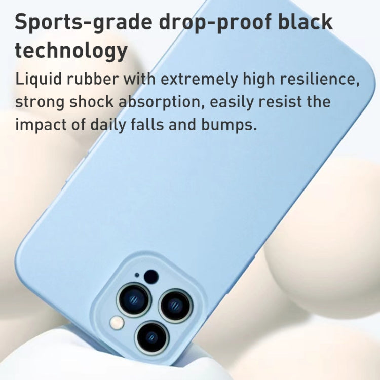 Custodia per telefono con foro di precisione MagSafe in silicone liquido, For iPhone 14 Pro Max, For iPhone 13 Pro Max, For iPhone 13 Pro