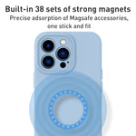 Custodia per telefono con foro di precisione MagSafe in silicone liquido, For iPhone 14 Pro Max, For iPhone 13 Pro Max, For iPhone 13 Pro