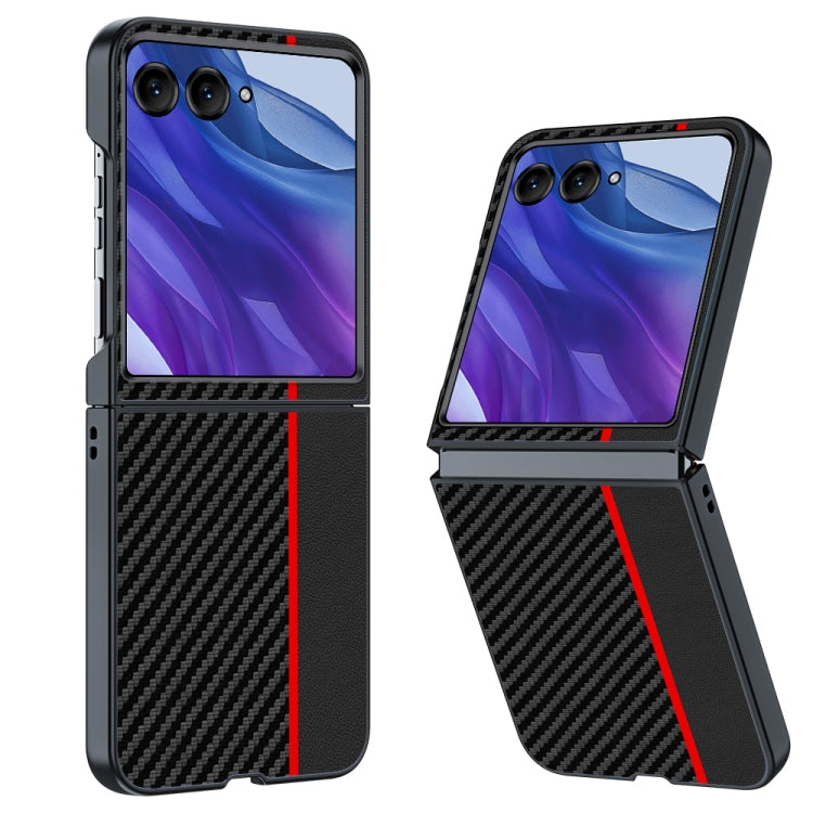 Custodia per telefono con stampa in fibra di carbonio ultrasottile, For Motorola Razr 50 / 60 / 70 5G, For Motorola Razr 60 Ultra / 70 Ultra, For Motorola Razr 50 Ultra, For Motorola Razr 40 Ultra