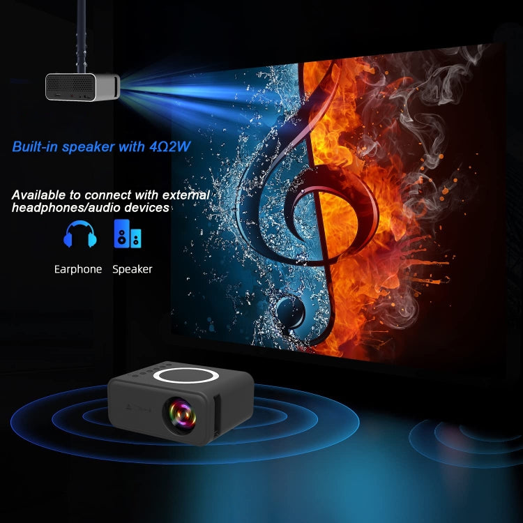 Mini proiettore LCD T300S 320x240 24 ANSI lumen