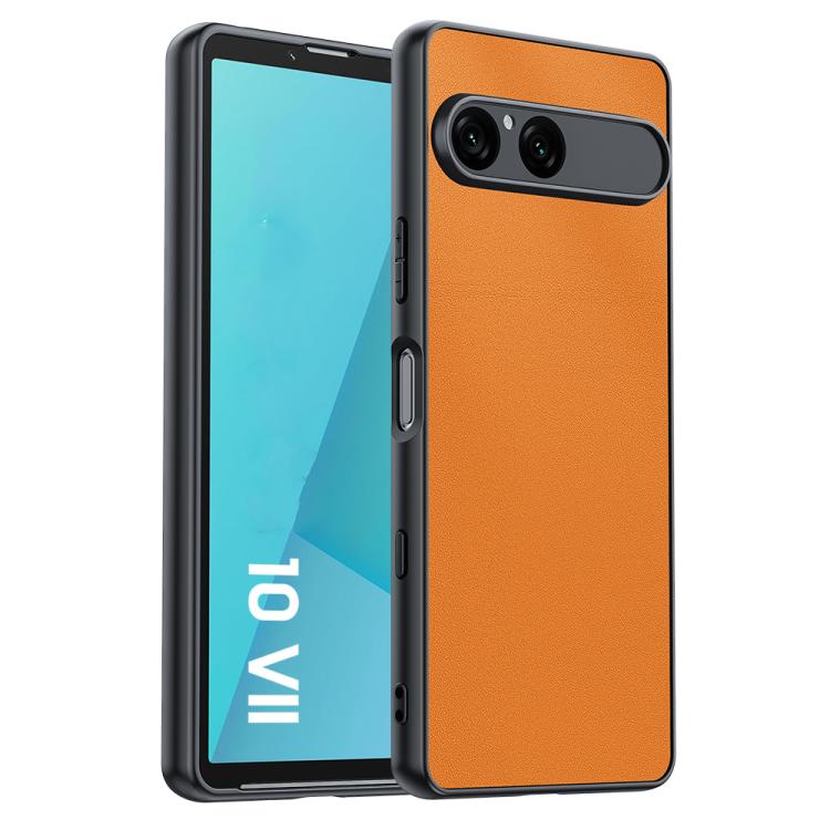 Custodia per telefono in pelle liscia ultrasottile, For Sony Xperia 1 VIII, For Sony Xperia 10 VII, For Sony Xperia 1 VII, For Sony Xperia 10  VI, For Sony Xperia 1 VI, For Sony Xperia 1 V