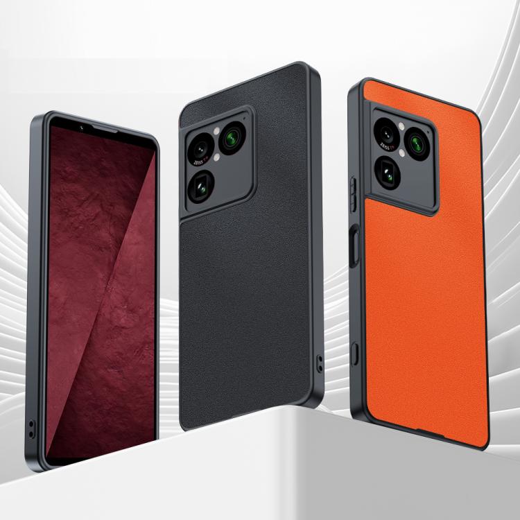 Custodia per telefono in pelle liscia ultrasottile, For Sony Xperia 1 VIII, For Sony Xperia 10 VII, For Sony Xperia 1 VII, For Sony Xperia 10  VI, For Sony Xperia 1 VI, For Sony Xperia 1 V