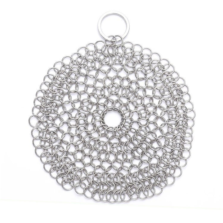 Pulitore per pentole in ferro tondo in acciaio inossidabile Scrubber per la pulizia della cucina Pentole per la casa, 4 x 4 inch, 5 x 5 inch, 6 x 6 inch, 7 x 7 inch, 8 x 8 inch
