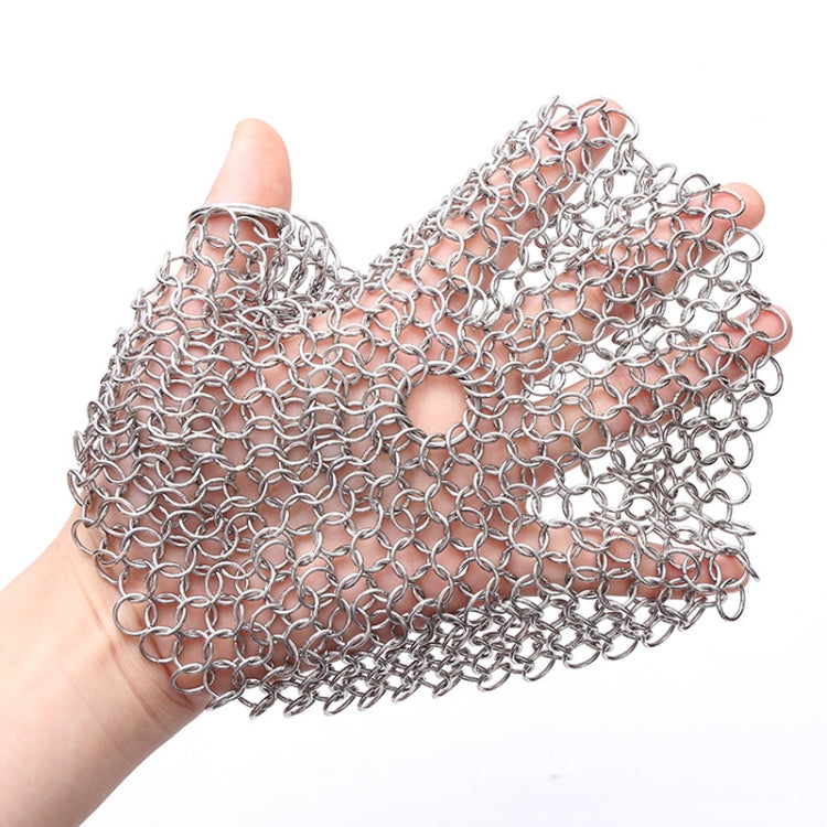 Pulitore per pentole in ferro tondo in acciaio inossidabile Scrubber per la pulizia della cucina Pentole per la casa, 4 x 4 inch, 5 x 5 inch, 6 x 6 inch, 7 x 7 inch, 8 x 8 inch