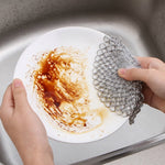 Pulitore per pentole in ferro tondo in acciaio inossidabile Scrubber per la pulizia della cucina Pentole per la casa, 4 x 4 inch, 5 x 5 inch, 6 x 6 inch, 7 x 7 inch, 8 x 8 inch