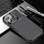 Custodia TPU con fibra di carbonio per iPhone 15 e 16
