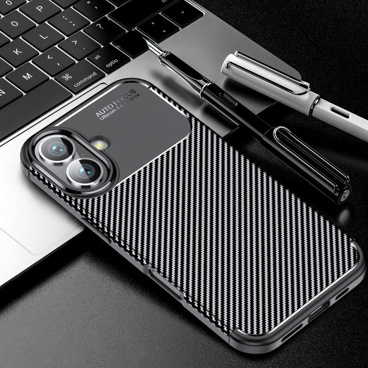 Custodia TPU con fibra di carbonio per iPhone 15 e 16