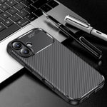 Custodia TPU con fibra di carbonio per iPhone 15 e 16