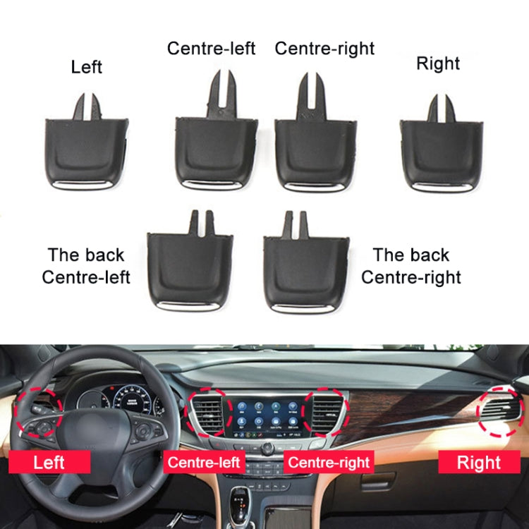 Per Buick LaCrosse 2016-2021 Guida a Sinistra Auto Aria Condizionata Uscita Aria Paddle 26680098, Front Row Left Side, Front Row Middle Left Side, Front Row Middle Right Side, Front Row Right Side, Rear Row Middle Left Side, Rear Row Middle Right Side