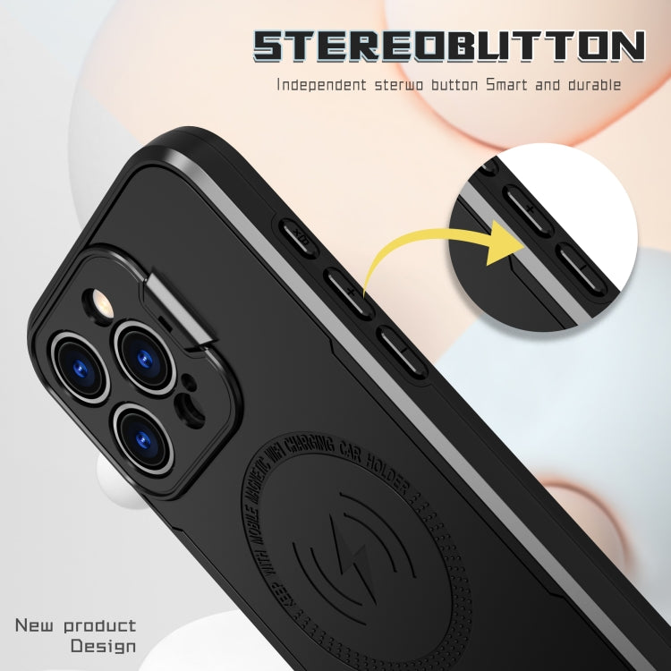 Custodia magnetica invisibile per telefono con supporto per fotocamera MagSafe, For iPhone 15 Pro Max, For iPhone 15 Pro, For iPhone 15 Plus, For iPhone 15