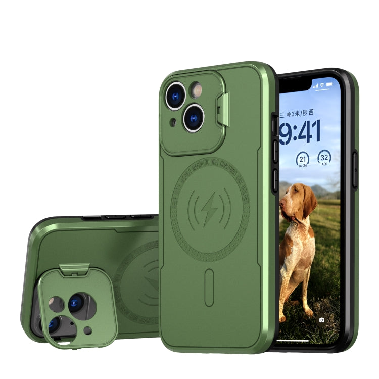 Custodia magnetica invisibile per telefono con supporto per fotocamera MagSafe, For iPhone 15 Pro Max, For iPhone 15 Pro, For iPhone 15 Plus, For iPhone 15