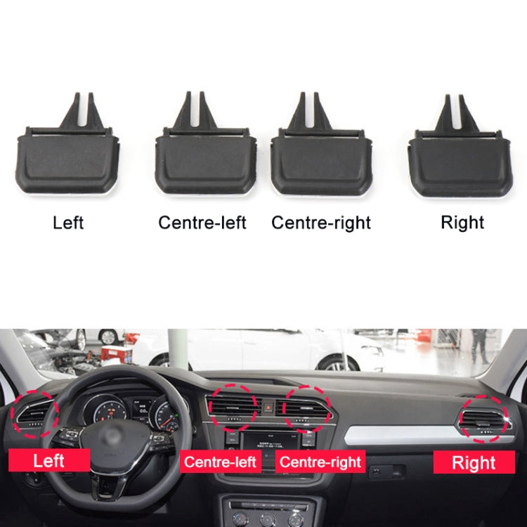 Paddle di uscita dell'aria condizionata per auto, guida a sinistra, For Volkswagen Tiguan L 17-21