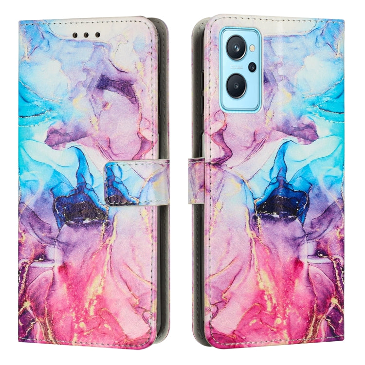 Custodia in pelle effetto marmo per Realme 9i 5G e V30