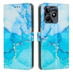 Custodia in pelle effetto marmo per Realme C53 e Narzo N53