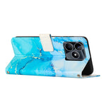 Custodia in pelle effetto marmo per Realme C53 e Narzo N53