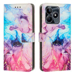 Custodia in pelle effetto marmo per Realme C53 e Narzo N53