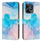 Custodia in pelle effetto marmo per Realme C53 e Narzo N53