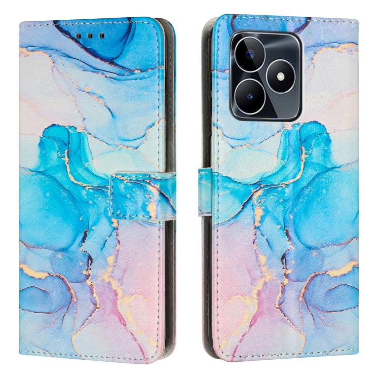 Custodia in pelle effetto marmo per Realme C53 e Narzo N53
