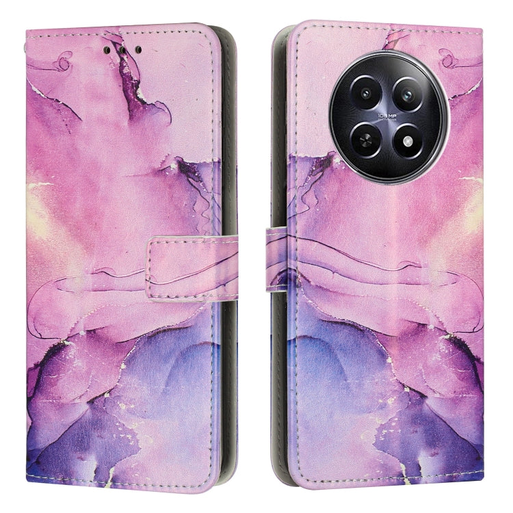 Custodia per telefono in pelle con motivo in marmo dipinto, For Realme 12 5G / 13 5G Global, For Realme C63 / C61 / Note 60, For Realme 13+ 5G Global, For Realme 13 Pro 5G Global / 13 Pro+ 5G