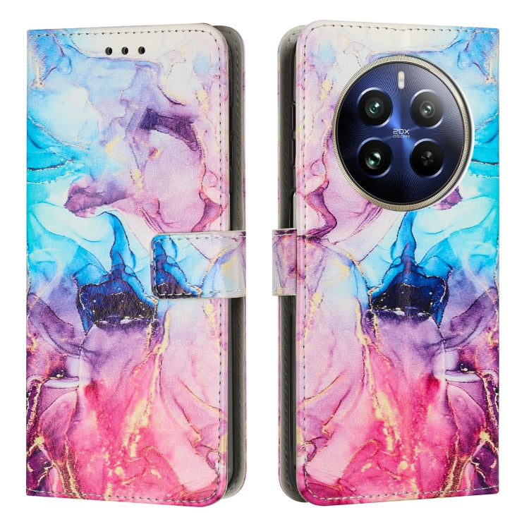 Custodia per telefono in pelle con motivo in marmo dipinto, For Realme 12 4G / 12+ 5G Global, For Realme 12 Pro / 12 Pro+, For Realme C67, For Realme 11 5G Global / 11X