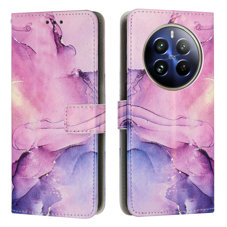 Custodia per telefono in pelle con motivo in marmo dipinto, For Realme 12 4G / 12+ 5G Global, For Realme 12 Pro / 12 Pro+, For Realme C67, For Realme 11 5G Global / 11X
