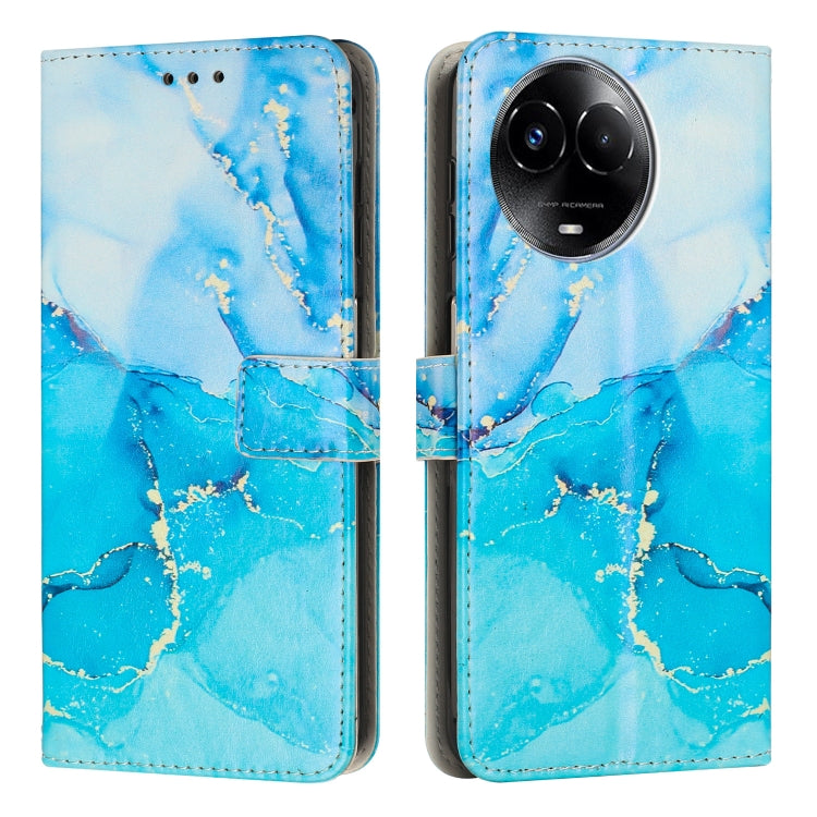 Custodia per telefono in pelle con motivo in marmo dipinto, For Realme 12 4G / 12+ 5G Global, For Realme 12 Pro / 12 Pro+, For Realme C67, For Realme 11 5G Global / 11X