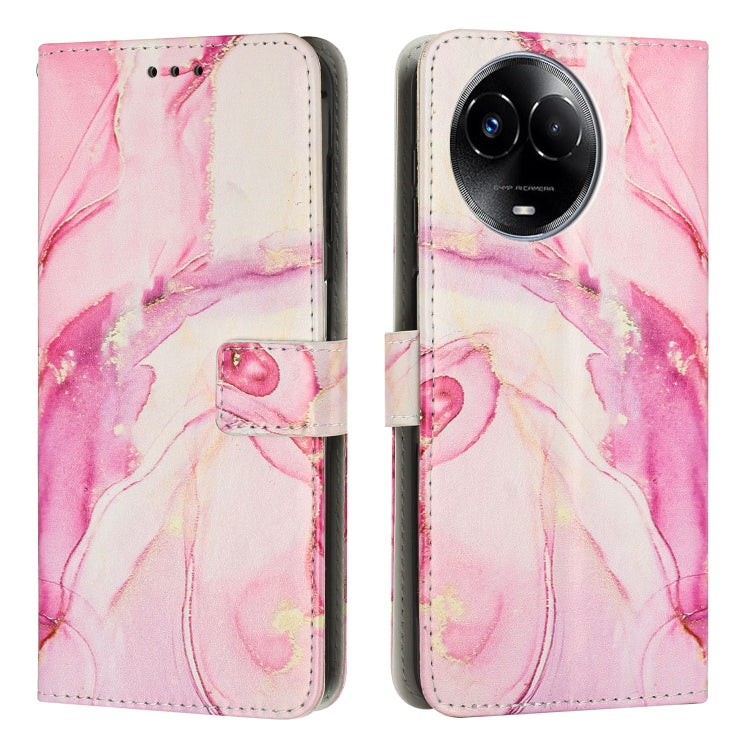 Custodia per telefono in pelle con motivo in marmo dipinto, For Realme 12 4G / 12+ 5G Global, For Realme 12 Pro / 12 Pro+, For Realme C67, For Realme 11 5G Global / 11X