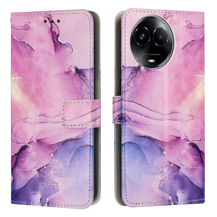 Custodia per telefono in pelle con motivo in marmo dipinto, For Realme 12 4G / 12+ 5G Global, For Realme 12 Pro / 12 Pro+, For Realme C67, For Realme 11 5G Global / 11X