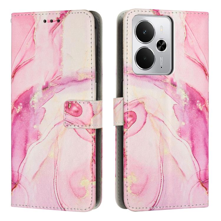 Custodia per telefono in pelle con motivo in marmo dipinto, For Realme 15T 5G, For Realme Narzo 80 Lite 4G, For Realme 15 / 15 Pro, For Realme 14 / P3 5G / 14T 5G