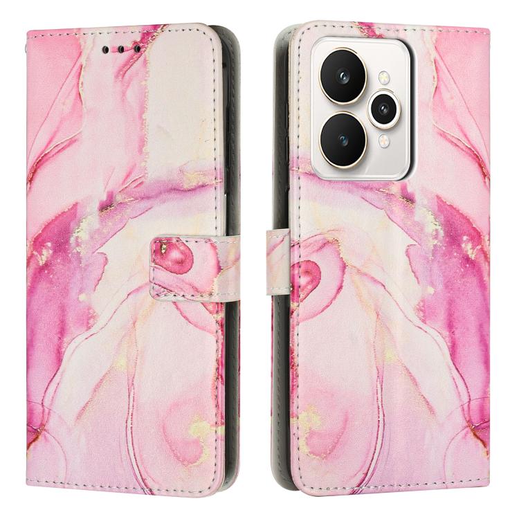 Custodia per telefono in pelle con motivo in marmo dipinto, For Realme 15T 5G, For Realme Narzo 80 Lite 4G, For Realme 15 / 15 Pro, For Realme 14 / P3 5G / 14T 5G