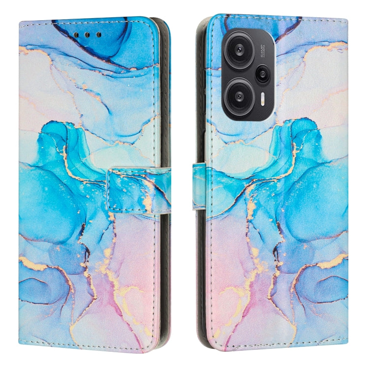 Custodia per telefono in pelle con motivo in marmo dipinto, For Xiaomi Redmi Note 12 Turbo/Poco F5, For Xiaomi Redmi Note 12S 4G Global