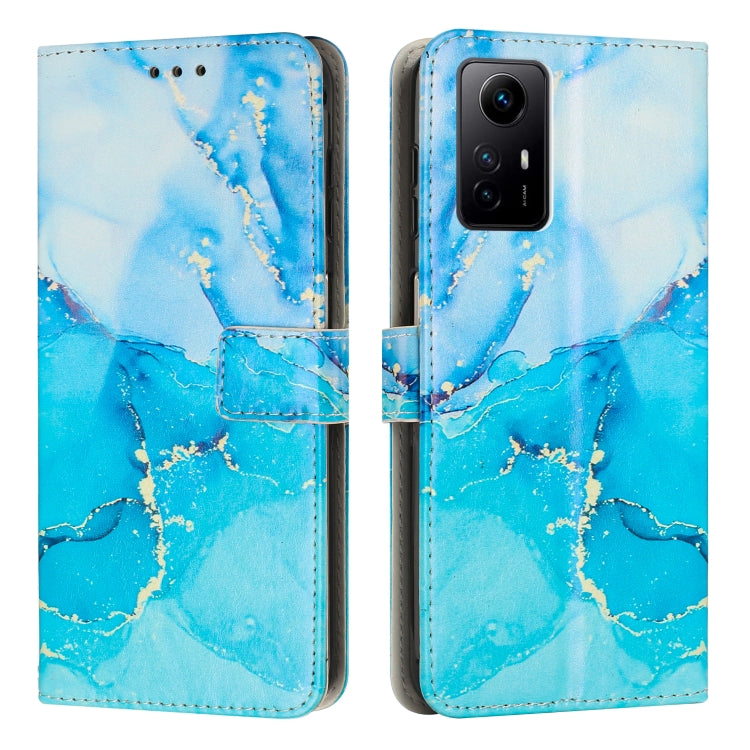 Custodia per telefono in pelle con motivo in marmo dipinto, For Xiaomi Redmi Note 12 Turbo/Poco F5, For Xiaomi Redmi Note 12S 4G Global