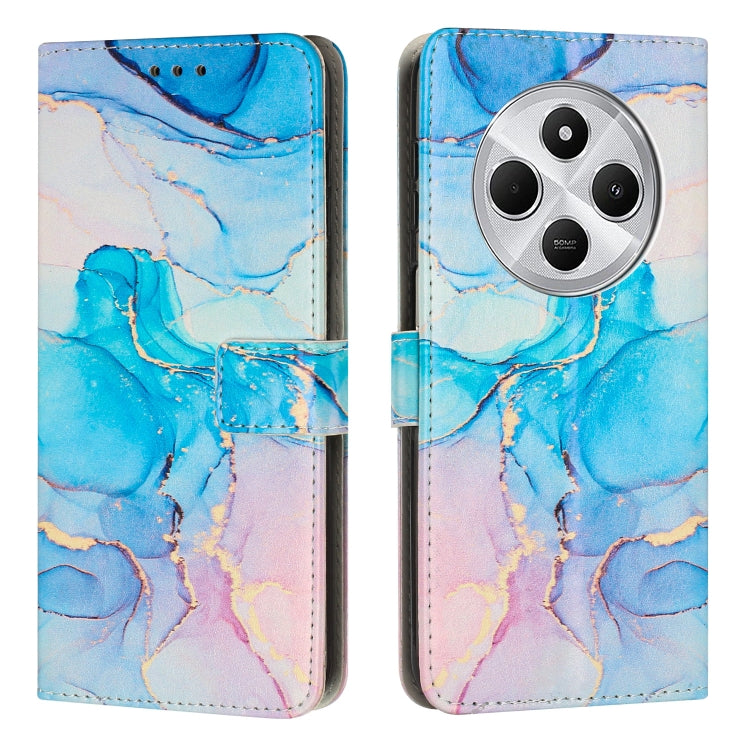 Custodia portafoglio in pelle con motivo marmo per Redmi Note 14