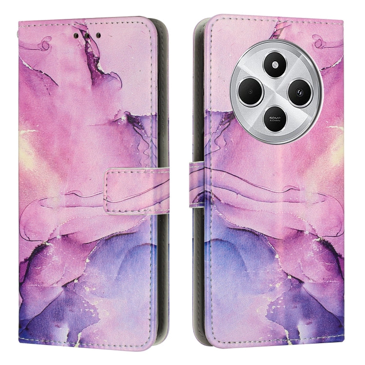 Custodia portafoglio in pelle con motivo marmo per Redmi Note 14