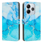 Custodia portafoglio in pelle con motivo marmo per Redmi Note 14