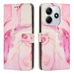 Custodia portafoglio in pelle con motivo marmo per Redmi Note 14