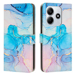 Custodia portafoglio in pelle con motivo marmo per Redmi Note 14