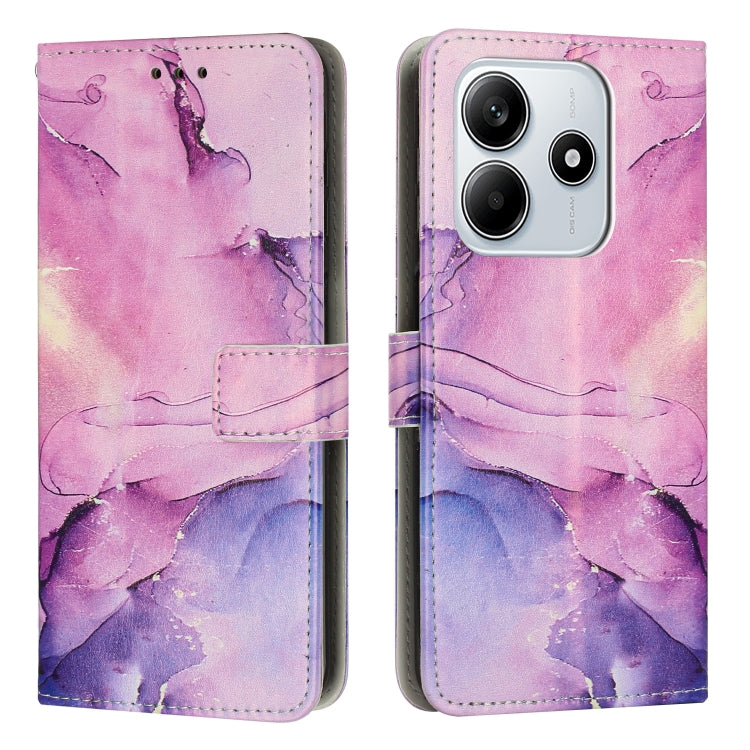 Custodia portafoglio in pelle con motivo marmo per Redmi Note 14
